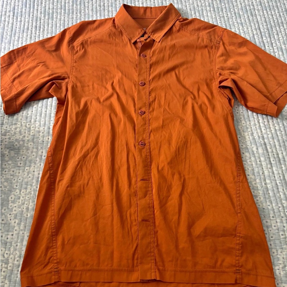 Arc'teryx Orange Casual Button Down Shirt